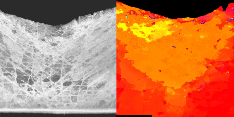 Images showing the Deformation behavior in Ni-based superalloys revealed by 4D-STEM crystal orientation analysis.