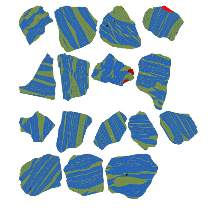 TESCAN TIMA phase map of ilmenite with hematite