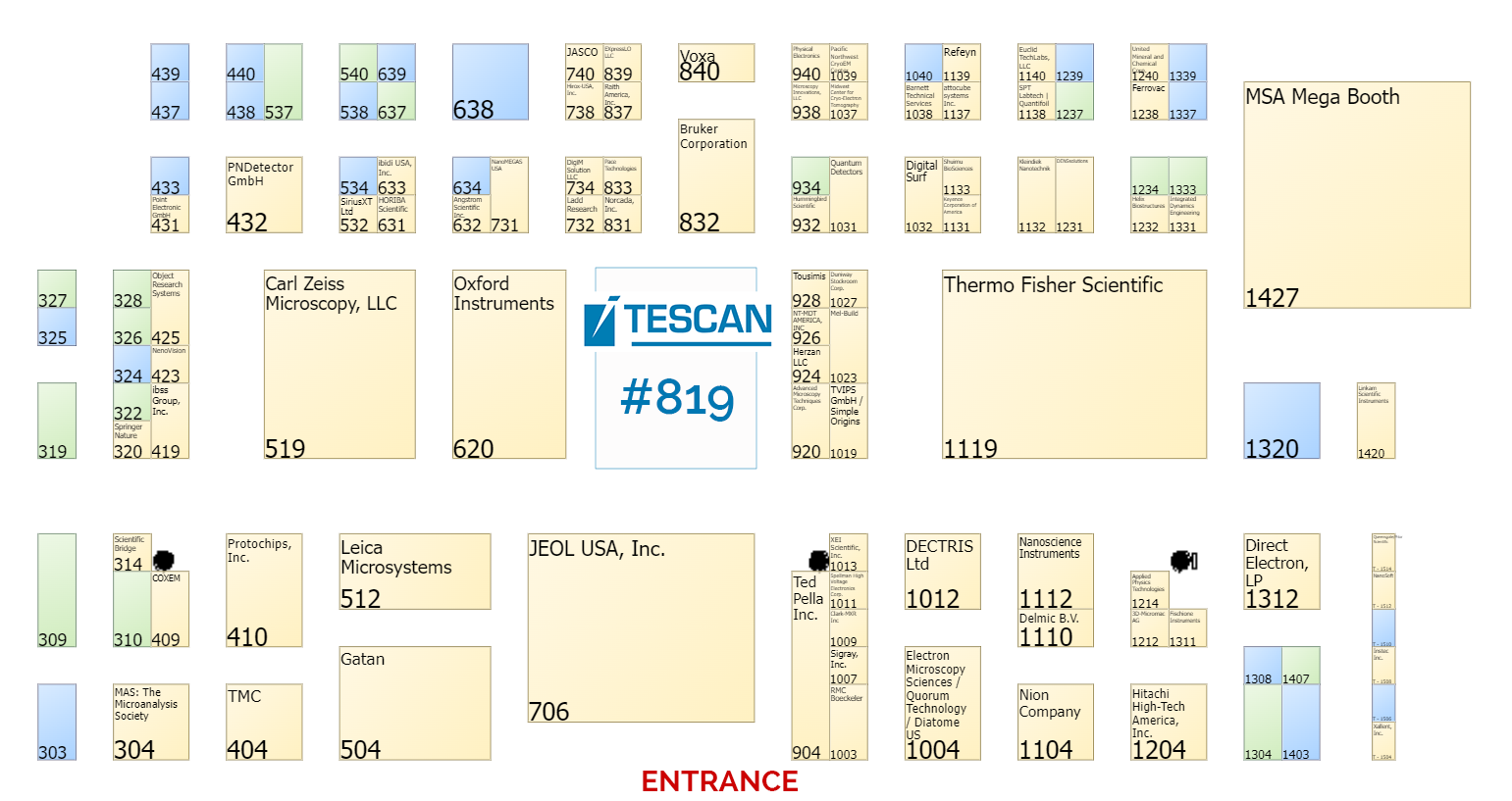 Exhibit Hall Floor Plan