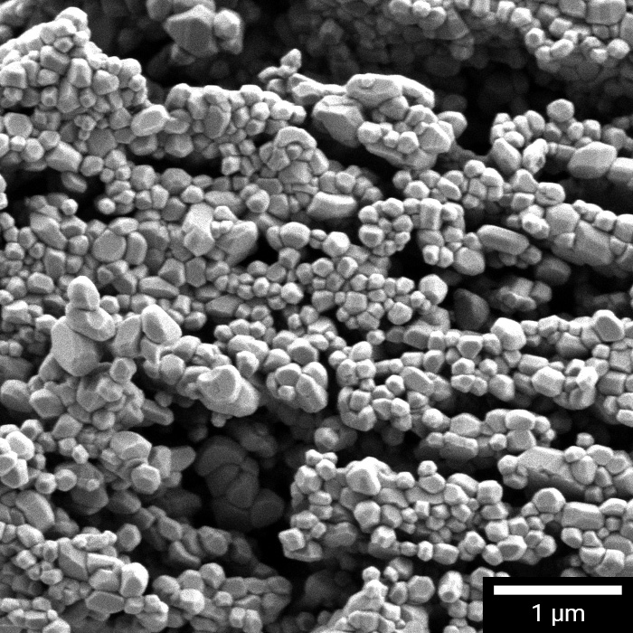 SEM internal structuring of Ni-based powder particles