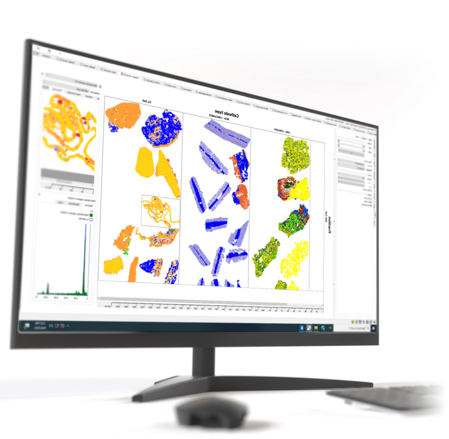 Black mass particle categorization in TESCAN TIMA