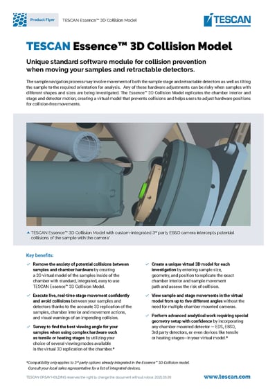 TESCAN-Essence-Colision-Model